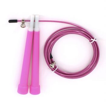 Jump rope with plastic handle