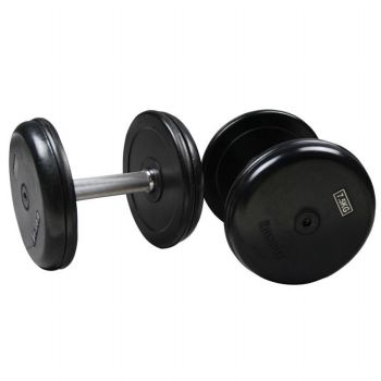 Gym Fitness Equipment Weight Lifting PU Coated Round Rubber Dumbbell