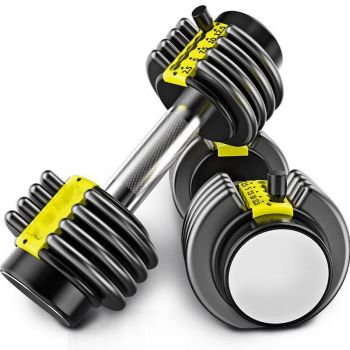 25LB High Quality Weight Training Dumbbells Adjustable Dumbbell 5-25lbs